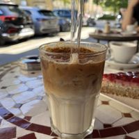 Iced coffee  at Cafe Josefina in Munich