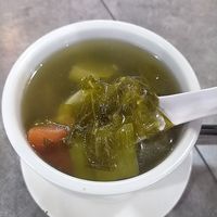 Salted vegetable bittergourd soup at Peace Vegetarian - Tai Seng in Central Singapore