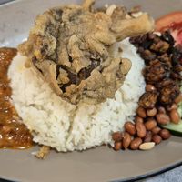 Nasi lemak at Peace Vegetarian - Tai Seng in Central Singapore