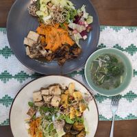 Food at La'Vegan Restaurant in Da Nang