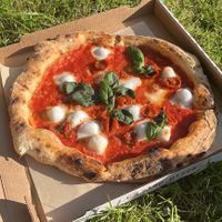 Vegan pizza "bufala"  at Slap Pizza in Frankfurt