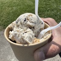 Vegan Sea Salt Caramel Coffee regular hard ice cream  at Sky Ranch Drive-In  in Goderich