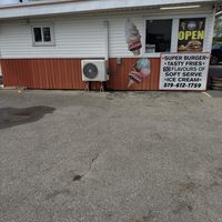 Side view of the store  at Sky Ranch Drive-In  in Goderich