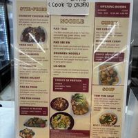 Menu  at Boom's Thai Kitchen in Fairhope