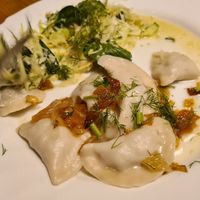 Perogis at Vege Club Amar in Szczecin