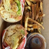 Thai Tofu Wrap (they charge for dipping sauce)  at Falls Market Restaurant & Inn in Ohiopyle