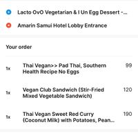   at  Happy's Lacto Ovo Vegetarian in Koh Samui