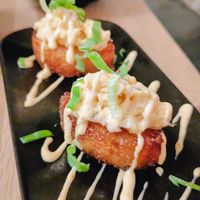 Crispy rice with lobster at Bloom Sushi in Lyon