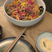 Soba noodle salad at Bloom Sushi in Lyon