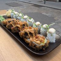 The katsu and tuna roll at Bloom Sushi in Lyon