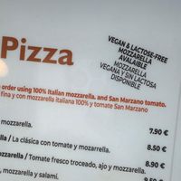 Mozzarella vegana con extra 1,5€ at La Fuente in Nerja