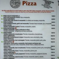 Pizzas at La Fuente in Nerja