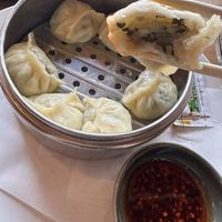 Potato chive momo  at Momo Cafe in Minneapolis
