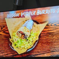 Vegan burrito even though labeled veggie at Transparent Brewing Company in Grandview