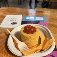 A corn and guava cake (€5)  at Mozi Bakes - Pop Up in Amsterdam