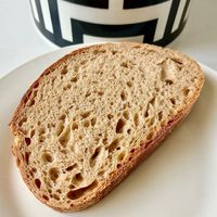 Light rye slice at Birch Bakery in Dubai
