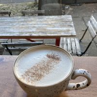 Chai tea latte with soy milk  at Seedz Cafe in St Louis
