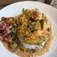 Cashew cheese tostada, so amazing!  at Seedz Cafe in St Louis