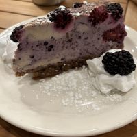 blackberry cheesecake!  at Seedz Cafe in St Louis