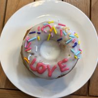 vanilla donut!  at Seedz Cafe in St Louis