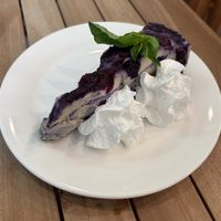 blueberry basil cheezcake!  at Seedz Cafe in St Louis