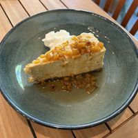 caramel sweet corn cheezcake!  at Seedz Cafe in St Louis