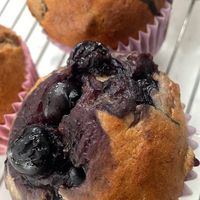Blueberry banana muffin  at Lilys Vegan Cakes  in Watford