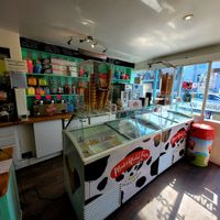 Chaplin's Ice Cream & Coffee Bar Inside (Counter) at Chaplin's Ice Cream & Coffee Bar  in Rhosneigr