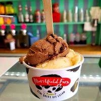 Plant-Based Chocolate and Plant-Based Vanilla Tub. at Chaplin's Ice Cream & Coffee Bar  in Rhosneigr