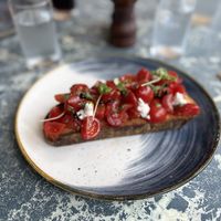 Bruschetta starter   at Grazie in Sheffield