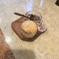 Scone with fig jam  at Kitten Company in Kyoto