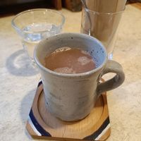 cocoa that comes with the set #Veganuary at Kitten Company in Kyoto