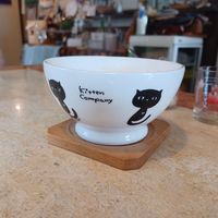 Bowl of tea at Kitten Company in Kyoto