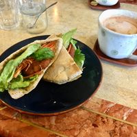 Pita sandwich  at Kitten Company in Kyoto