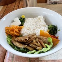 Grilled soy meat rice bowl   at Kitten Company in Kyoto