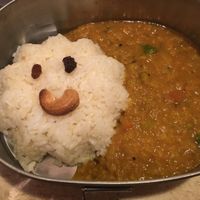Spiced curry and rice  at Kitten Company in Kyoto