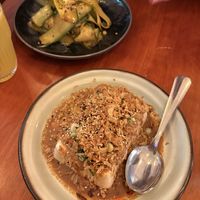 Silk Tofu with Sauces and Fried Onions  at Alley 28 Asian Bistro in Graz