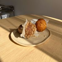Strawberry sourdough and pineapple sourdough   at Loba Pastry + Coffee in Chicago