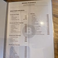 Menu page 3 at Brooklyn Bagels in Da Lat