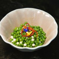 甜豆美人米  at Wújìn Xǐ Plant Cuisine - 无尽喜·植物料理 in Hangzhou