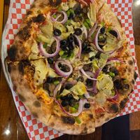 Vegan Delight Pizza at Nevada Brew Works in Las Vegas