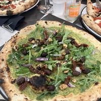 Alicante pizzaa  at Pizzeria Antonio Sorbillo in Naples