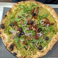 vegan pizza at Pizzeria Antonio Sorbillo in Naples