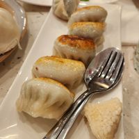 Pan fried vegetable dumplings at Gong De Lin - Preston in Preston
