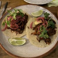 Tacos cochinita rescatada  at Na Tlali - Reforma in Mexico City