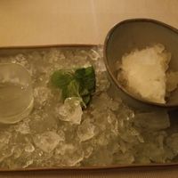 Lime ice cream  at Em Carne Viva in Porto