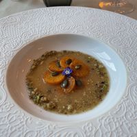 Golden pumpkin   at Em Carne Viva in Porto