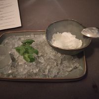 Caipirinha hail and green lime ice-cream at Em Carne Viva in Porto