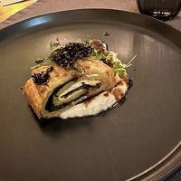 Course 4 celery root pastry  at Em Carne Viva in Porto