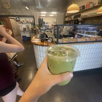 Pistachio milk matcha   at Sevens in Buffalo